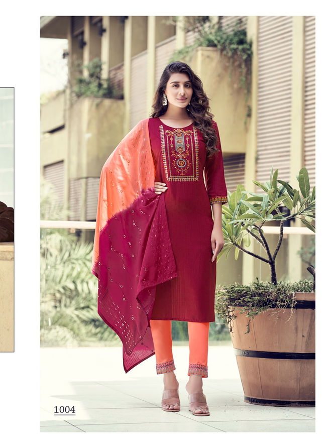 Saheli By ColourPix Heavy Rayon Kurti With Bottom Dupatta Catalog